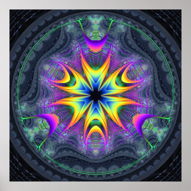 Affiches 'Fleur de cycle de vie' (Devant)