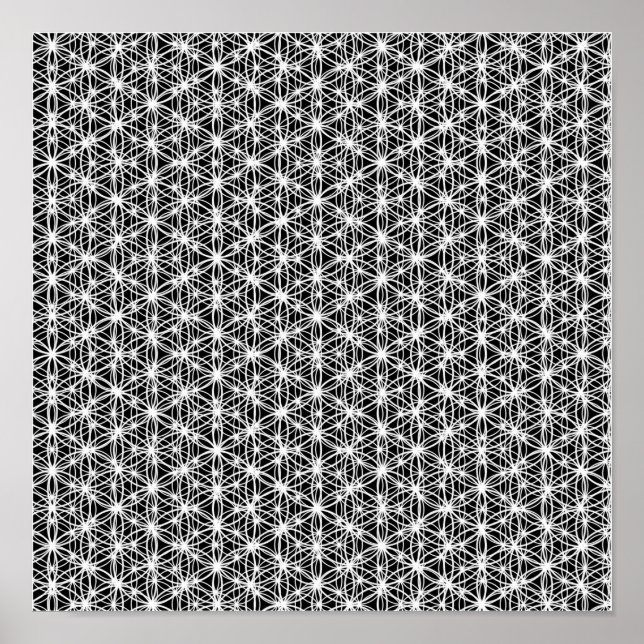 Affiches Fleur De La Vie Weave Intricte #5 (Devant)