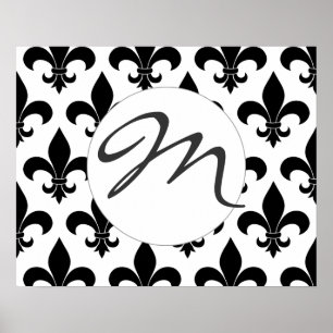 Affiches Fleur de lis motif Paris
