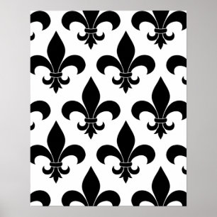 Affiches Fleur de lis motif Paris
