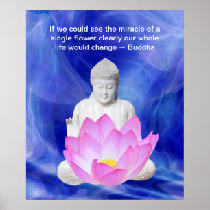 Affiches Fleur de Lotus de citation de Bouddha