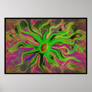 Affiches fleur de mosiac