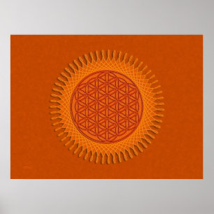 Affiches Fleur de vie / design soleil