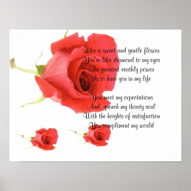 Affiches Fleur douce et douce (Devant)