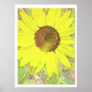 Affiches Fleur jaune