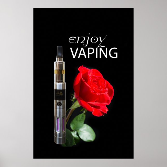 Affiches Fleur Vapeur et rose (Devant)