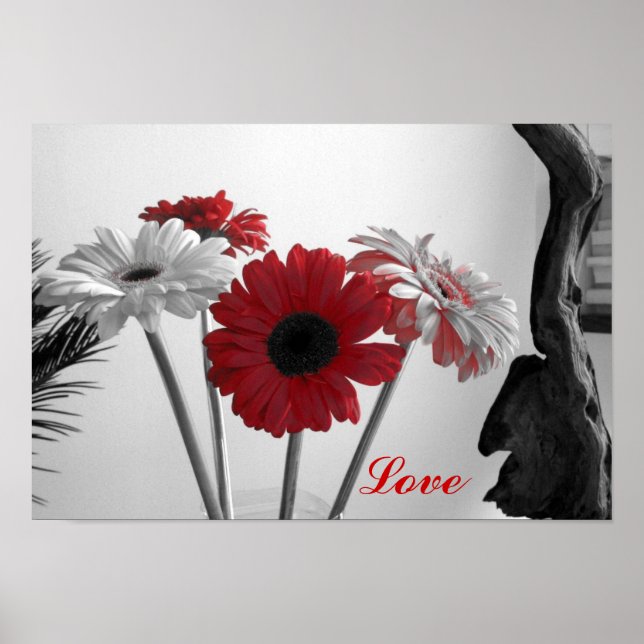 Affiches Fleurs, Amour (Devant)