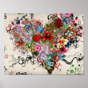 Affiches Fleurs artistiques