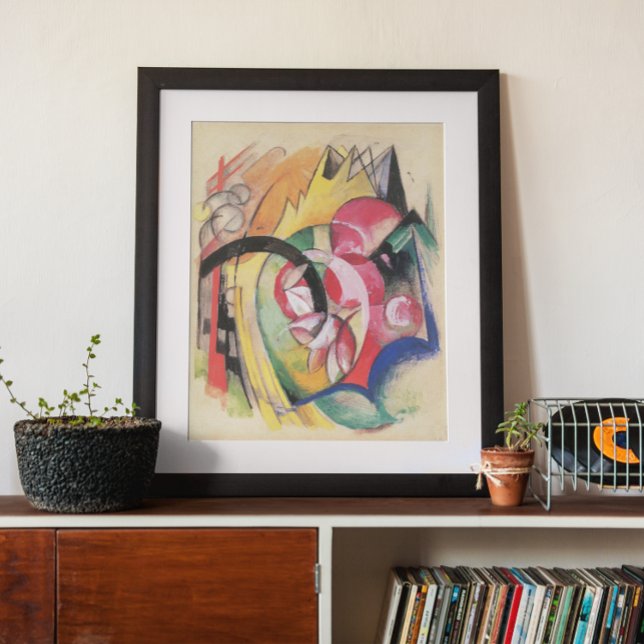 Affiches Fleurs colorées (alias Abstraites) par Franz Marc (Créateur téléchargé)