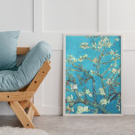 Affiches Fleurs d'amandes non encadrées<br><div class="desc">Almond Blossoms est l'un des nombreux tableaux réalisés en 1888 et 1890 par Vincent van Gogh à Arles et Saint-Rémy, dans le sud de la France. Cette affiche colorée est disponible en différentes tailles et présente des tons turquoises, bleus, gris et blanc amande. Les cadres (non inclus) sont également disponibles...</div>