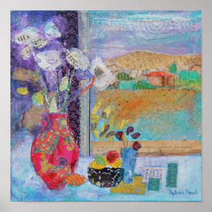 Affiches Fleurs dans la fenêtre 2014