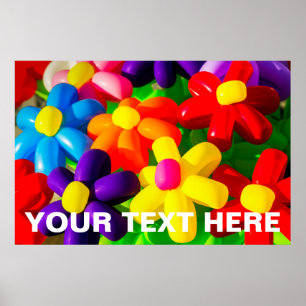 Affiches Fleurs de ballons de jouets