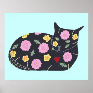 Affiches Fleurs de chat noir Plantes Chats Peuvent Manger A