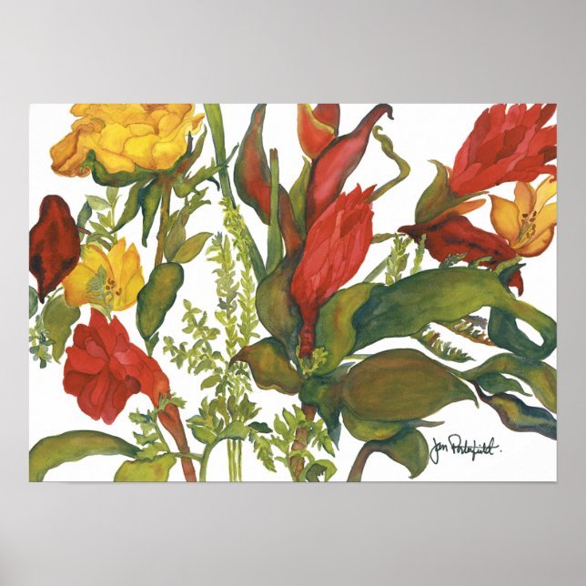 Affiches Fleurs de Ken & Jane (Devant)