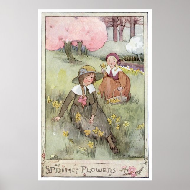 Affiches Fleurs de printemps par Anne Anderson (Devant)