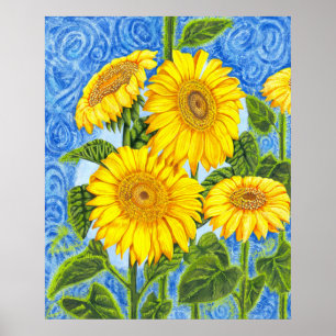 Affiches Fleurs de soleil