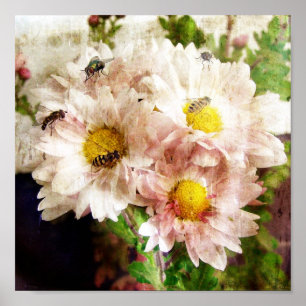 Affiches Fleurs et abeilles