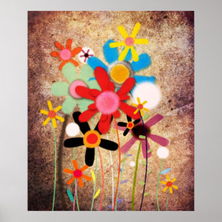 Affiches Fleurs Faite main