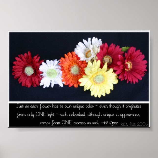 Affiches Fleurs inspirantes (Devant)