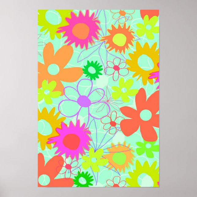 Affiches Fleurs mixtes (Devant)