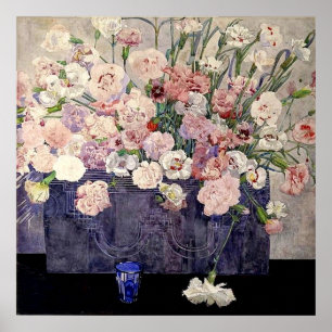 Affiches Fleurs roses par Mackintosh
