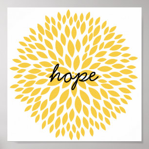 Affiches Fleurs simples espoir