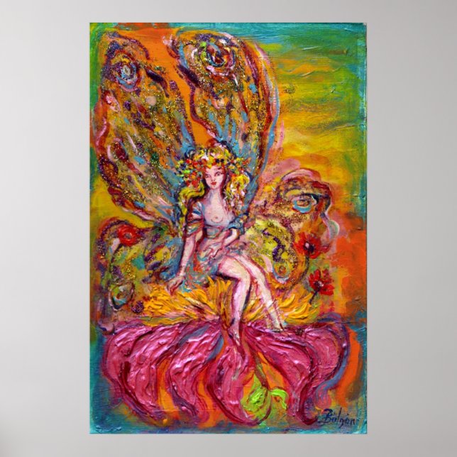 Affiches FLEURS SUR L'Imaginaire ROSE IRIS (Devant)