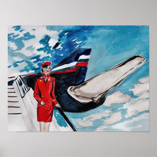 Affiches Flight Attendant (Devant)