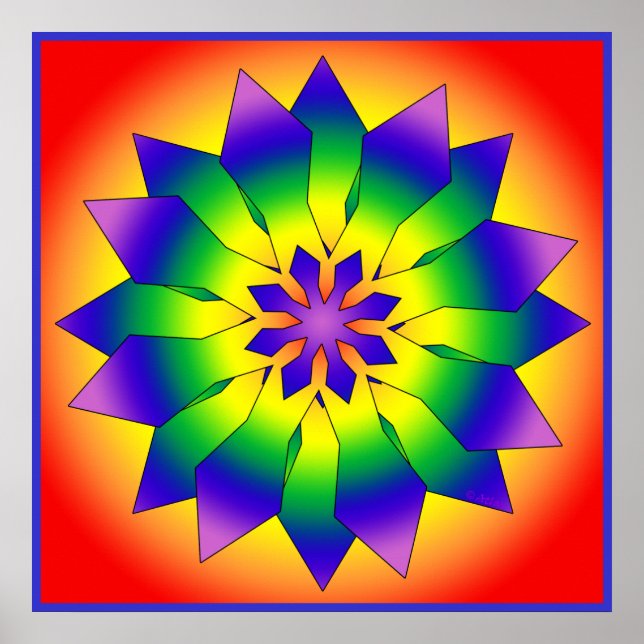 Affiches Flocon de neige 4444 (Devant)