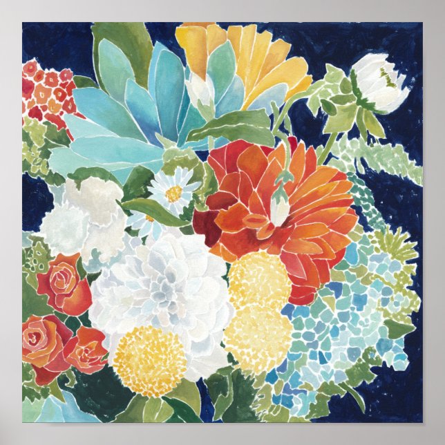 Affiches Florals de minuit III (Devant)