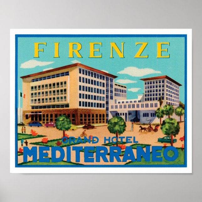 Affiches Florence Grand Hotel Mediterraneo (Devant)