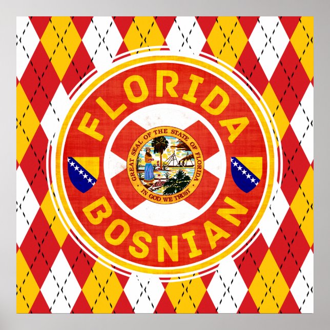 Affiches Floride Artwork américain bosniaque (Devant)