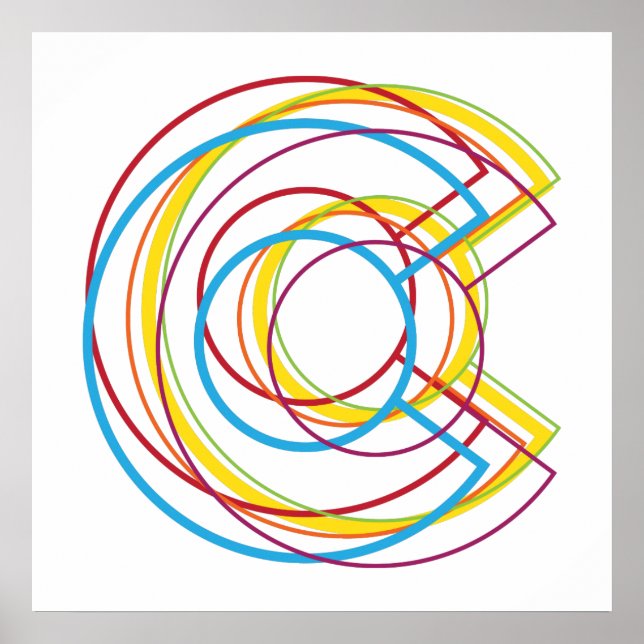 Affiches flou colorado pride (Devant)