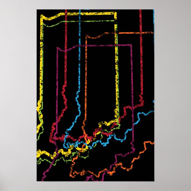 Affiches flou de fierté indiana (Devant)