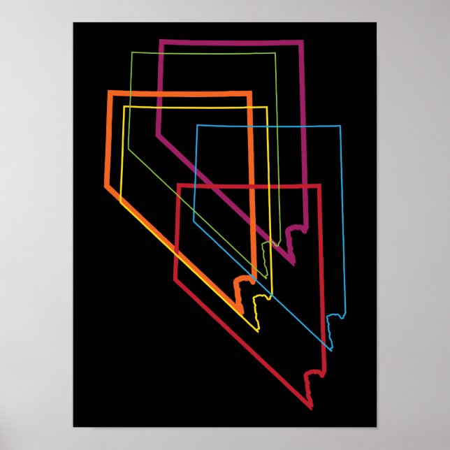 Affiches flou de fierté névada (Devant)