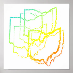 Affiches flou de refroidissement de l'ohio
