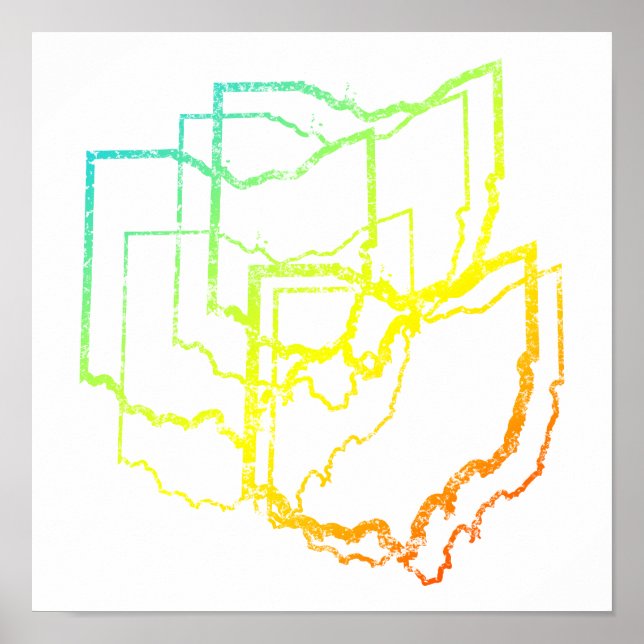 Affiches flou de refroidissement de l'ohio (Devant)