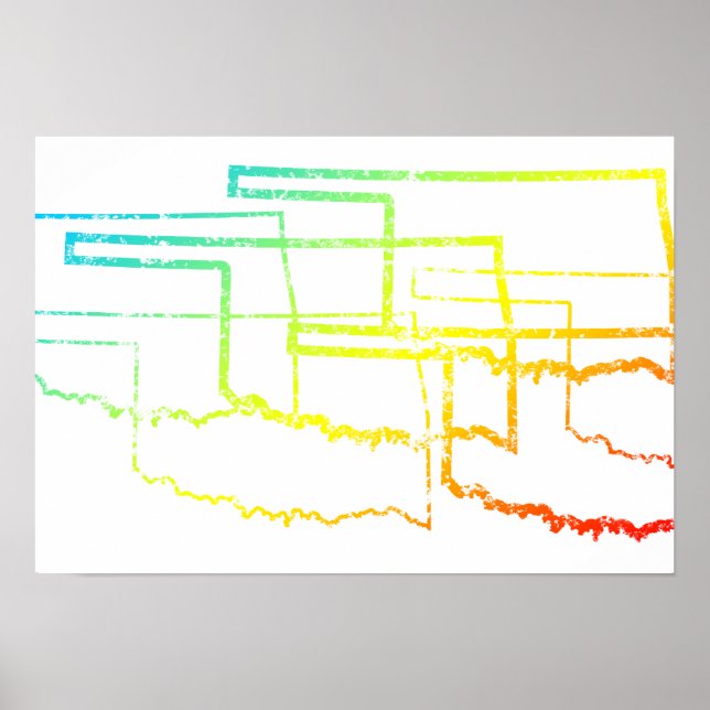 Affiches flou de refroidissement de l'oklahoma (Devant)