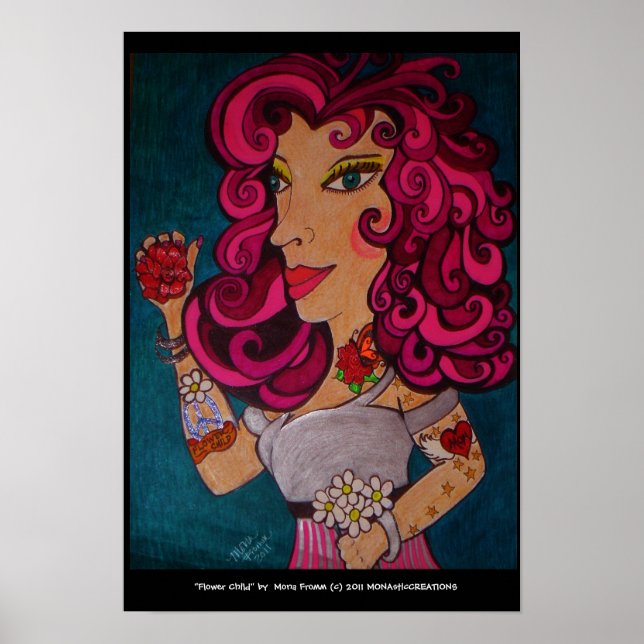 Affiches "Flower Child" (Devant)