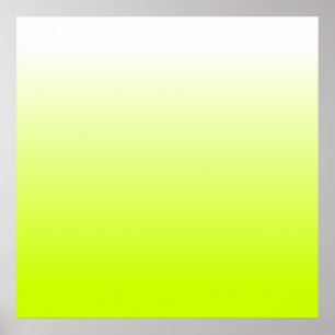 Affiches Fluorescent Yellow Gradient