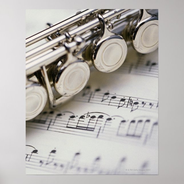 Affiches Flute on Sheet Music (Devant)