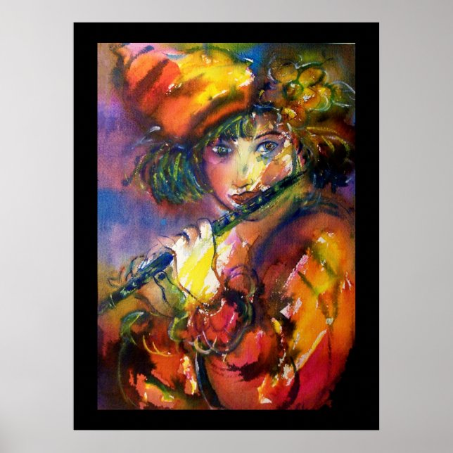 Affiches flûtiste (Devant)