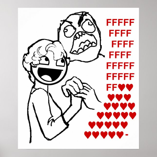 Affiches Fluv est un gars de visage et de rage génial (Devant)