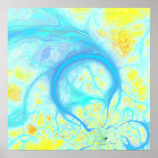 Affiches Flux de joie - Aqua Cosmique & Lemon