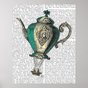 Affiches Flying Teapot 1 Green and Yellow