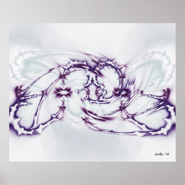 Affiches FM - Violet et Turquoise 3 (Devant)