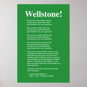 Affiches Focus sur une bonne éducation, Wellstone 16x24