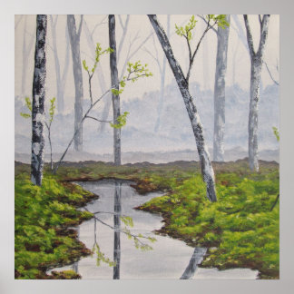 Affiches Foggy Forest Fine Art Imprimer