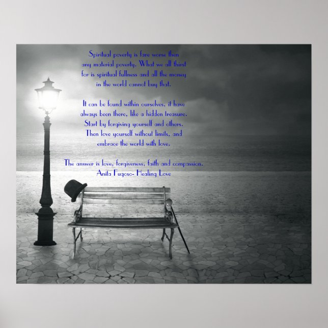 Affiches foi, pardon, amour, compassion par guérison amour (Devant)