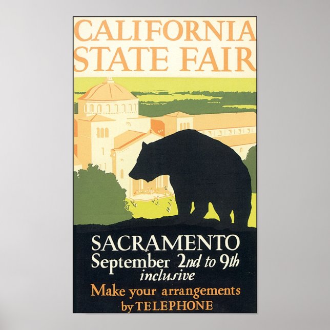 Affiches Foire d'État de Californie Sacramento (Devant)